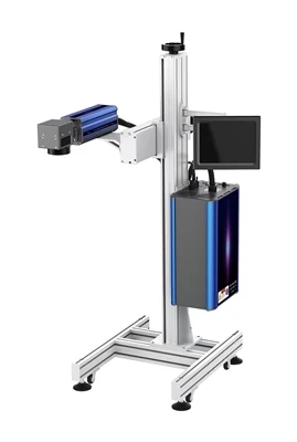 20W vláknový lietajúci laserový značkovací stroj
